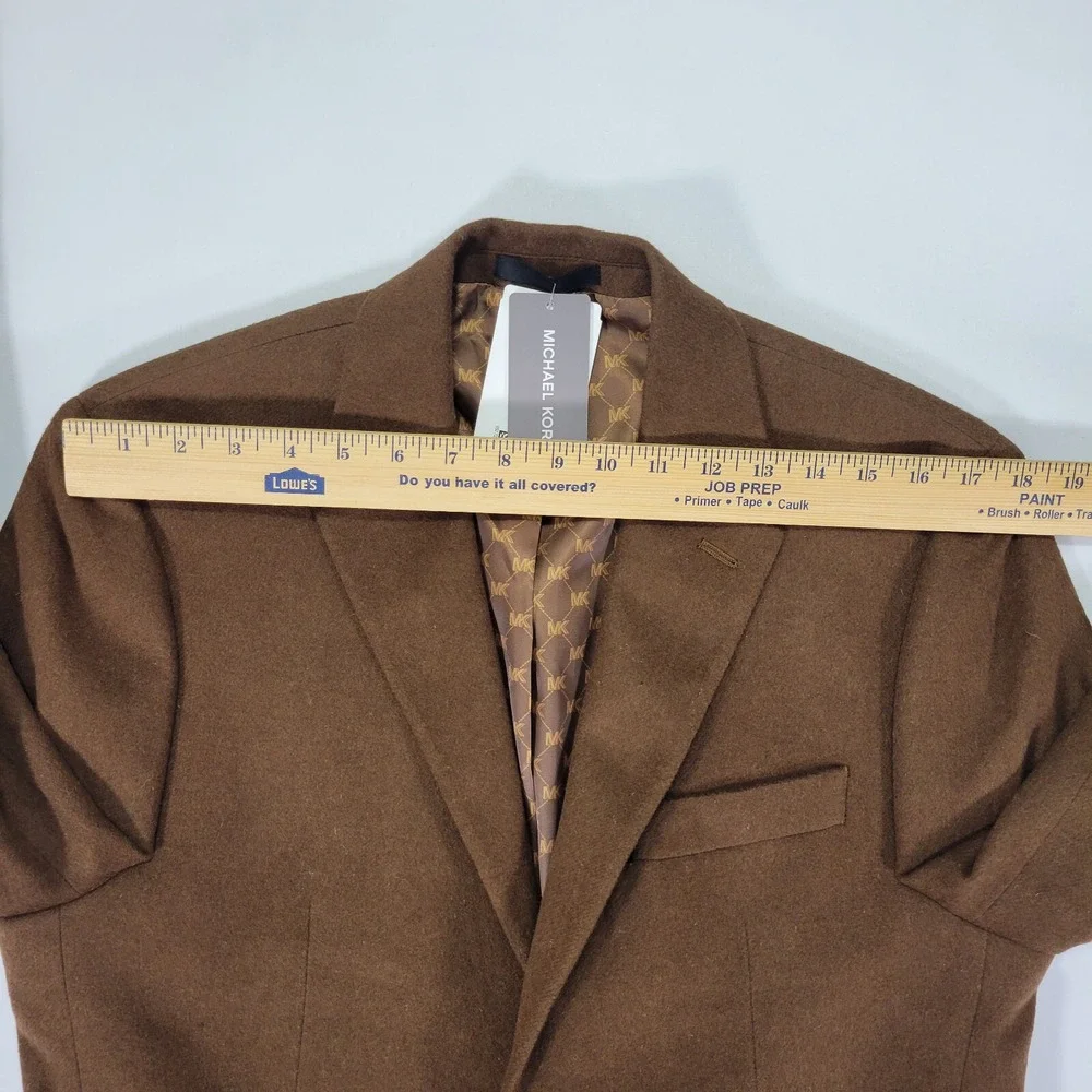 Michael Kors Men's Flannel‎ Sport Coat Blazer KIP Two Button Vicuna 38R NEW